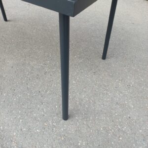 Juodas lauko sodo stalas (48309) 81 x 140 x 74 cm. #3