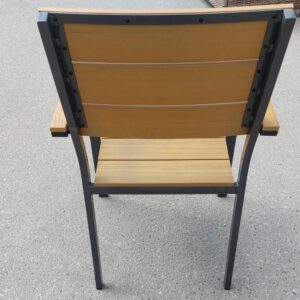 Ruda juoda lauko kėdė (48079) #5
