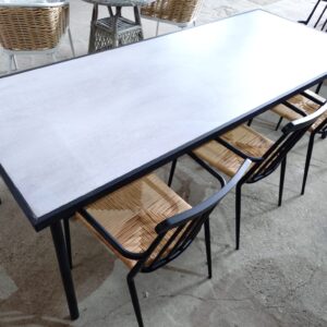 Lauko stalas su stiklu 220x90x74 cm.(48733) #3