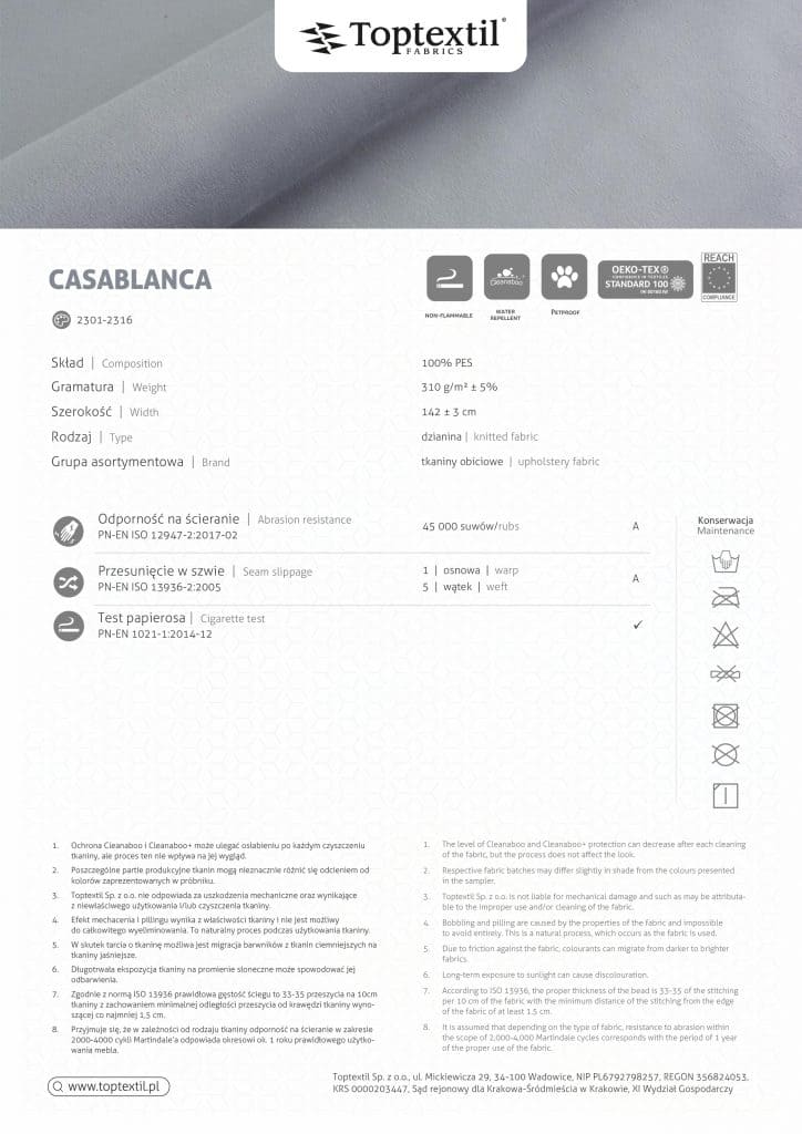 ANA (II gr.) minkštas kampas (Casablanca-2300) #5