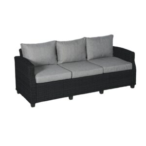 Pinta juoda trivietė lauko sofa “Vila Tjorn” (100177) #1