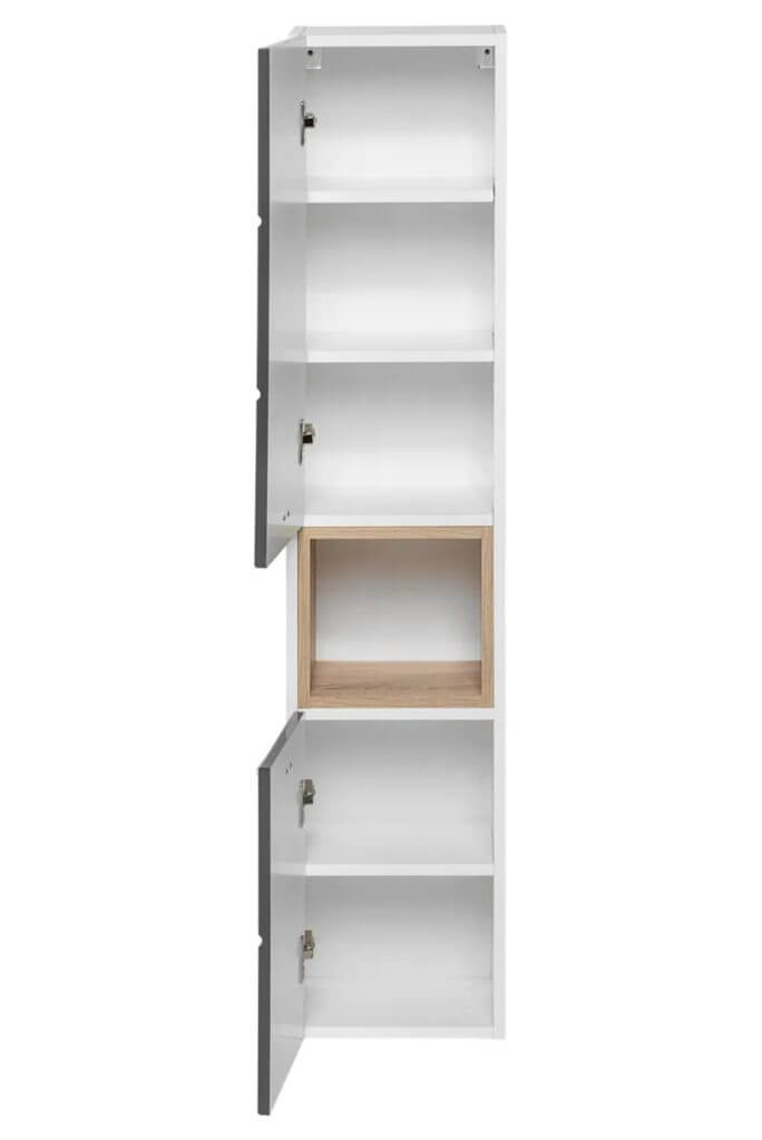 FINKA-800 pakabinama vonios spintelė (Bialy/Grafit) 1