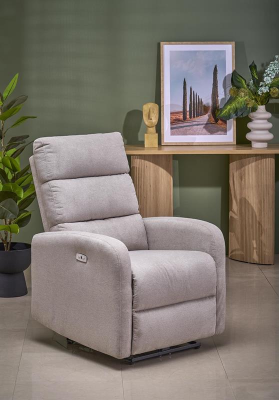 CARINIO fotelis-reglaineris (Rusvas)