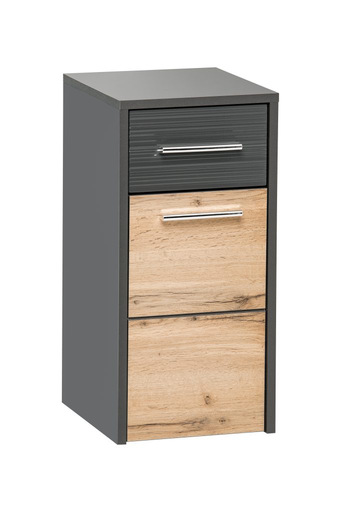 IBIZA-810 pakabinama vonios spintelė (Antracite/Oak)