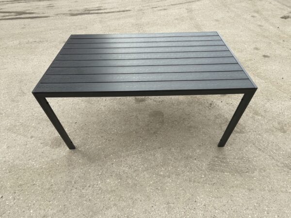 Juodas lauko stalas 150 x 90 cm. (629017) #2