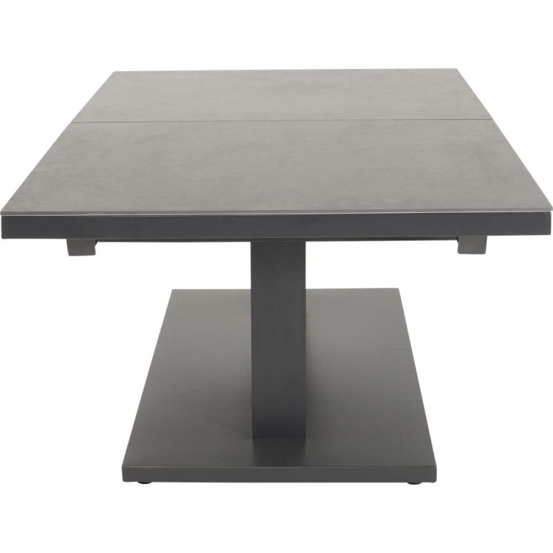Kokybiskas Prailginamas reguliuojamas stalas Geneva 140x180x85x54x755cm matines antracito spalvos 800x800