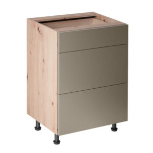 LANGEN BEIGE D60S3 virtuvės spintelė (Beige/Dab Artisan) #1