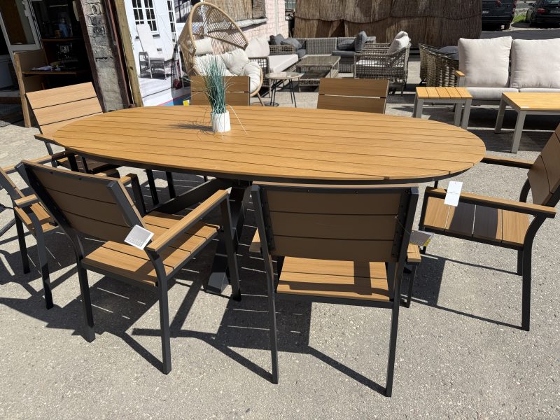 Ovalus sodo stalas „Arezzo Oval” 240cm x 110cm x 74cm (41324) 2