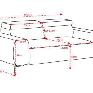Dvivietė sofa PLAZA 2 (Solar-16) #5