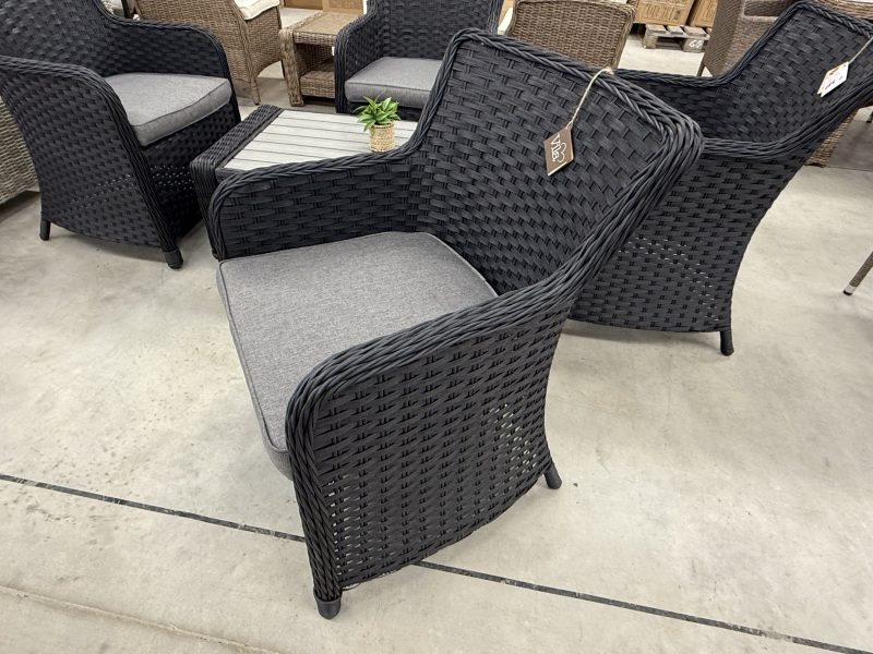 Pintas juodas lauko fotelis „Vila Tjorn” (625451) 1