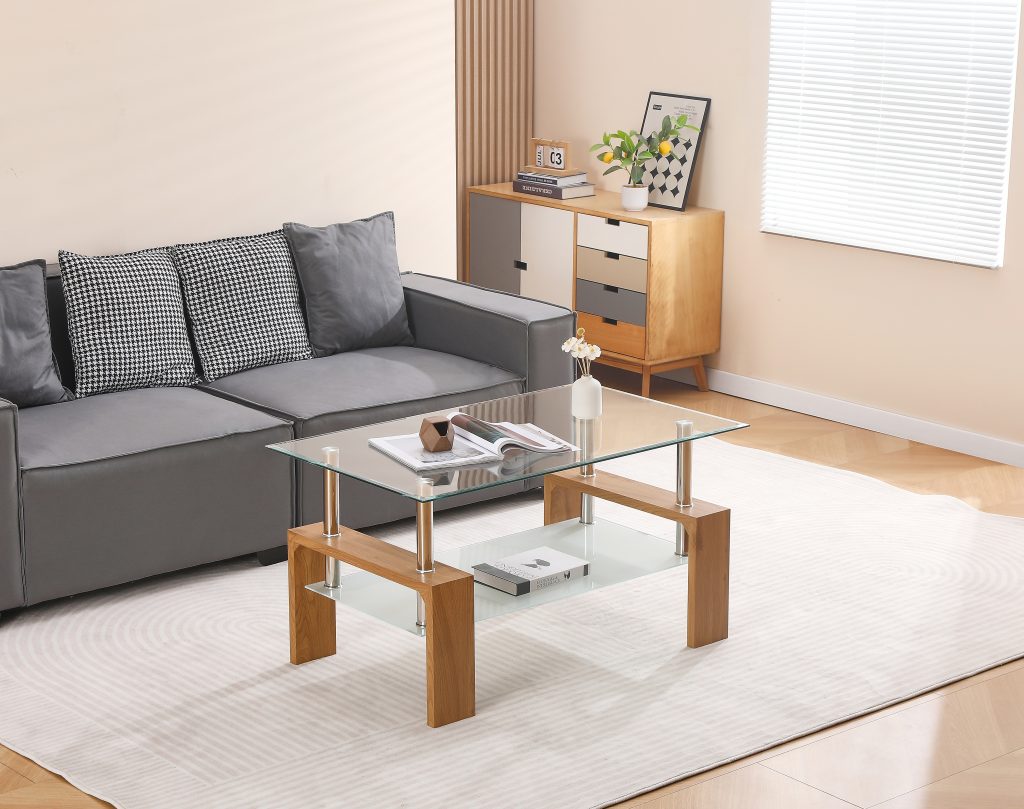 LAMARA stiklinis staliukas (#75014 Artisan)