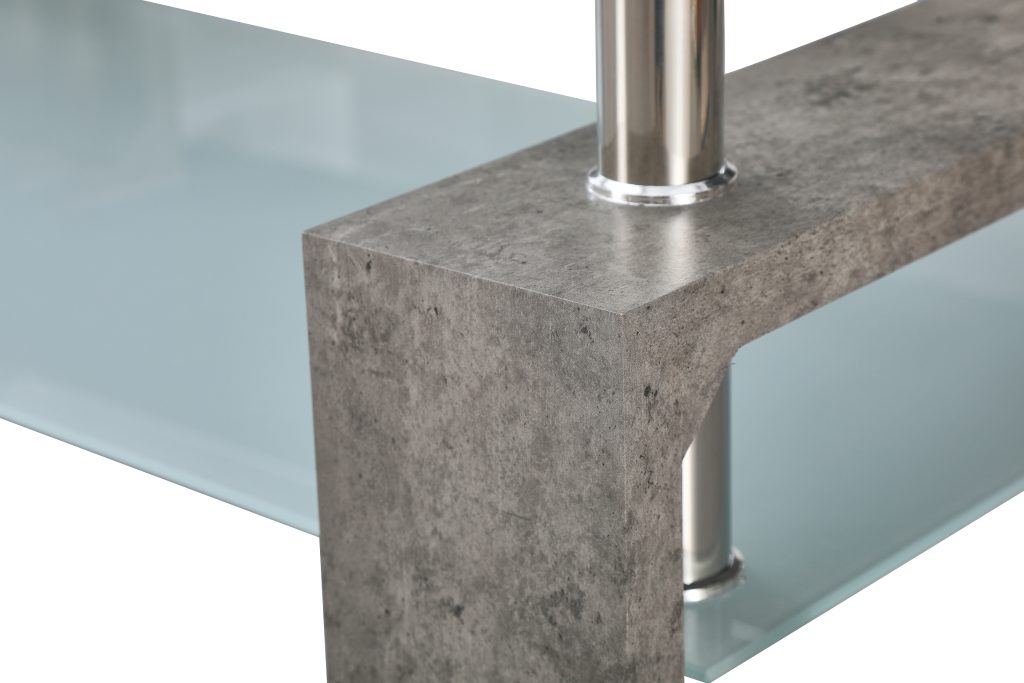 LAMARA stiklinis staliukas (#78024 Concrete) #3