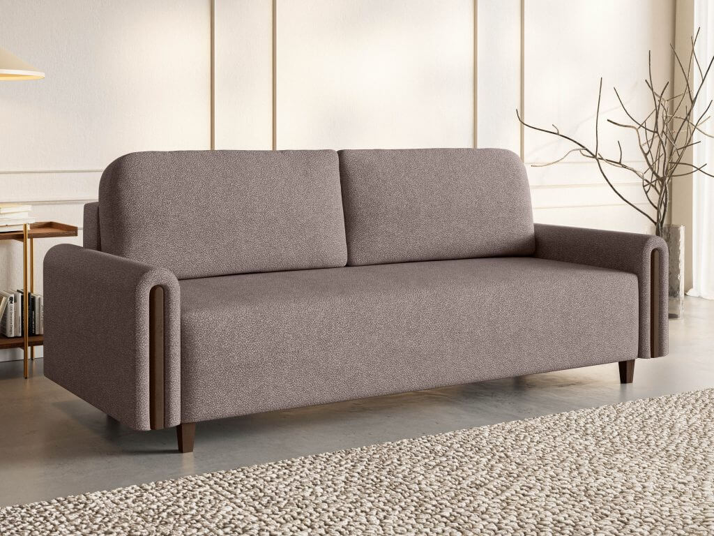 MADERA (III gr.) sofa-lova (Bubble-04/Orzech)