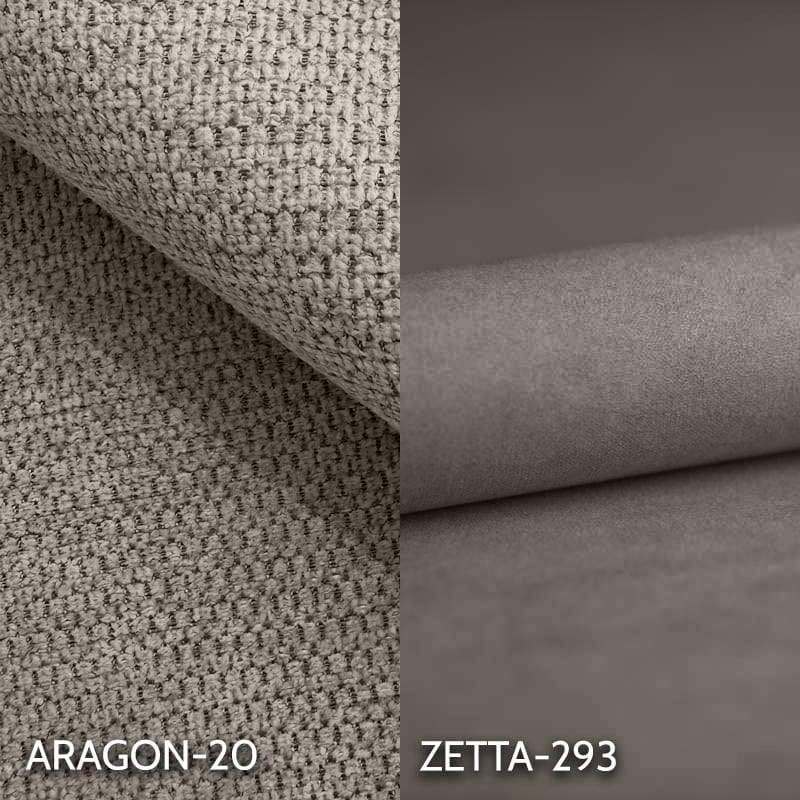 KAJA (II gr.) fotelis (Aragon-20/Zetta-293). Medžiaga