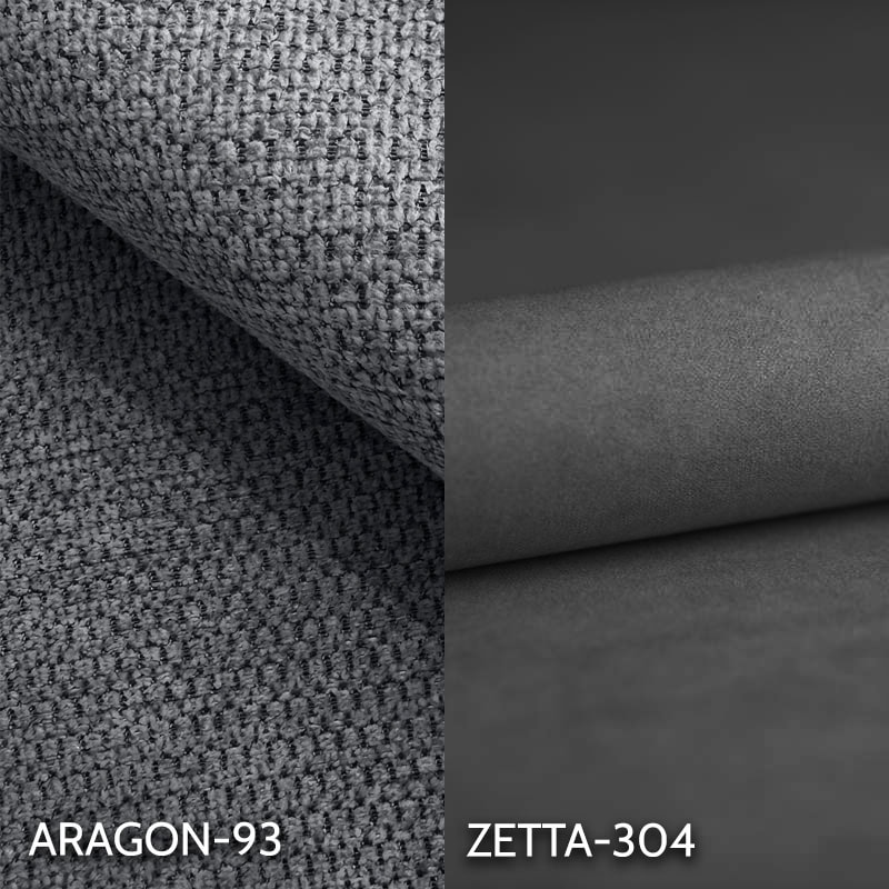 KAJA (II gr.) fotelis (Aragon-93/Zetta-304) medžiaga