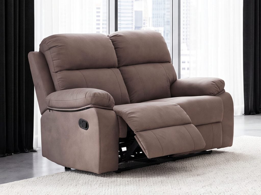ARISTOCRAT-II (III gr.) dvivietė sofa-reglaineris (K10-363 Šviesiai rudas)