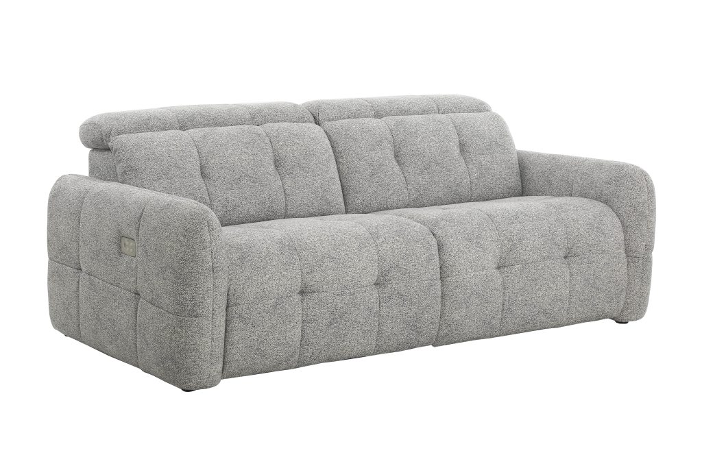 WINDSOR-III-E (II gr.) trivietė sofa-reglaineris (Leo-04 Šviesiai pilkas) 2