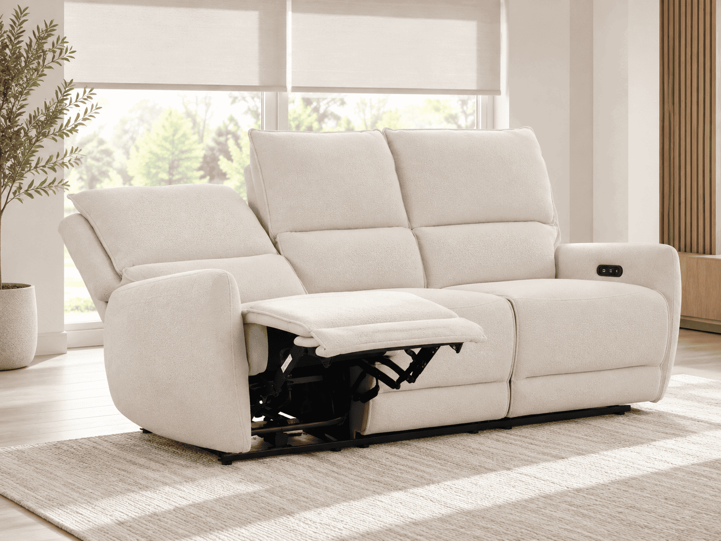 PRINCE-III-E (III gr.) trivietė sofa-reglaineris (CYM2128-18 Baltas) 7
