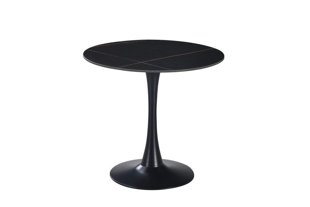 LAURUS apvalus stalas (Black Stone)