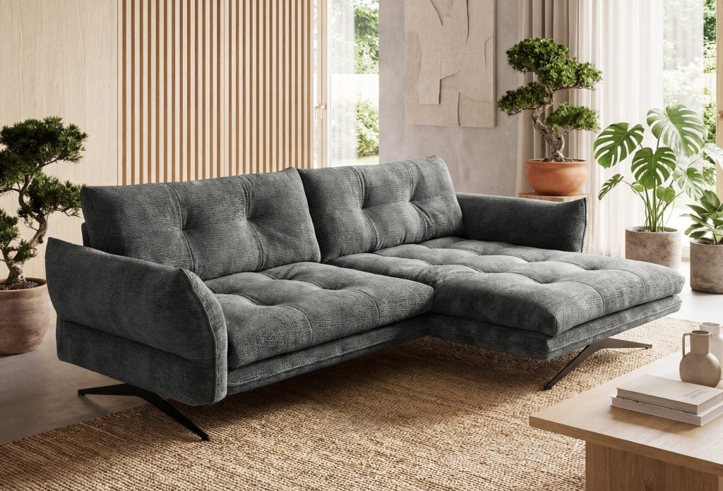 RODA (III gr.) minkštas kampas (Dress Me-18) D dešinė pusė pilkas