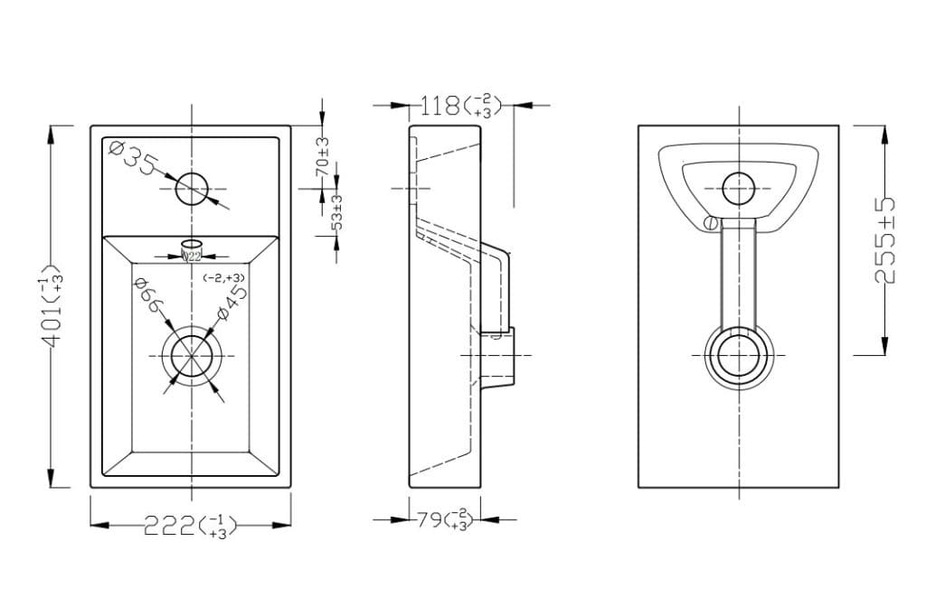 ADEL-40 pakabinama vonios spintelė su praustuvu (Balta) #7