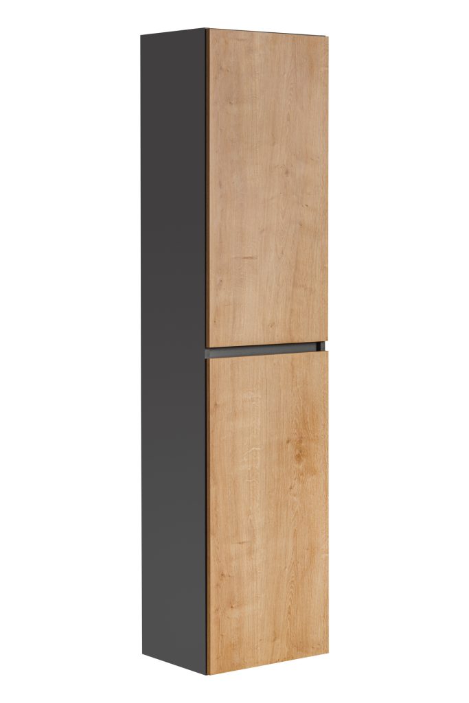 MONAKO-800 pakabinama vonios spintelė (Grey Oak)