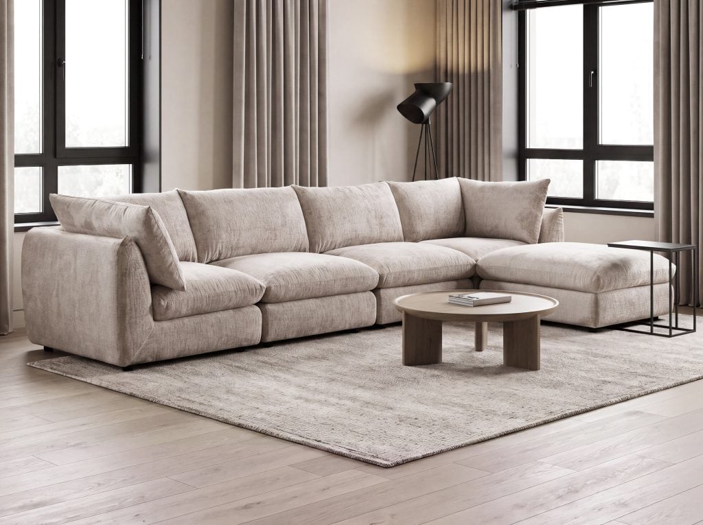 NOVENTA (IV gr.) sofa su pufu (Solo-170)