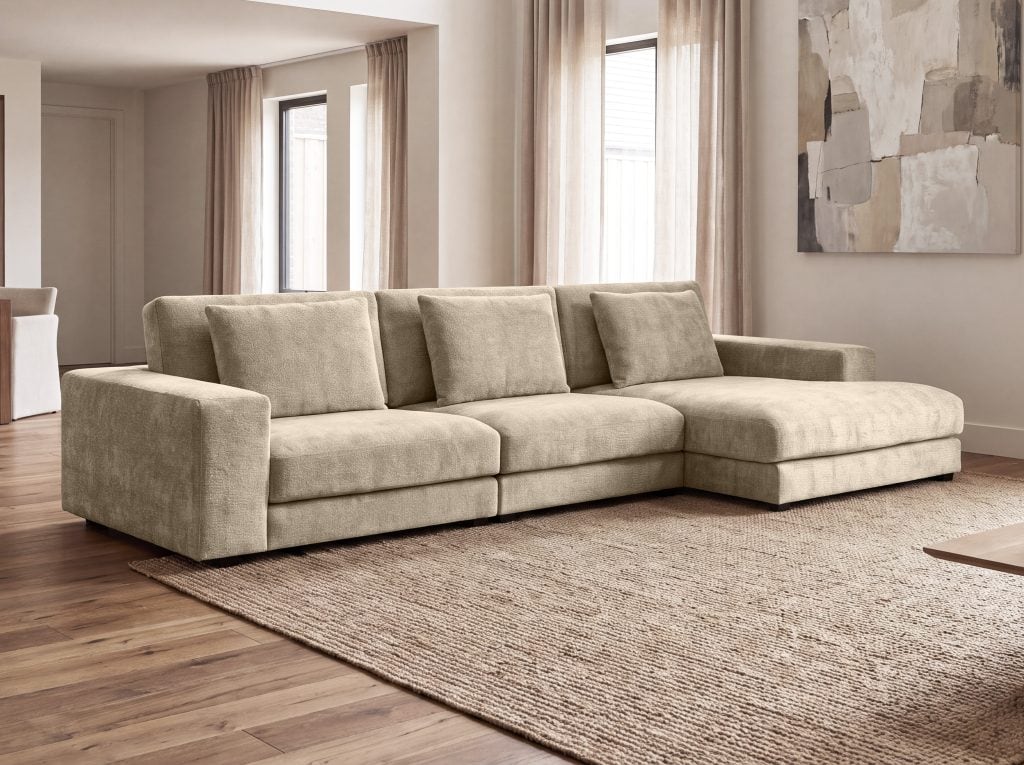 KAYALA 3+D (IV gr.) minkštas kampas (Dress Me Beige-15) D