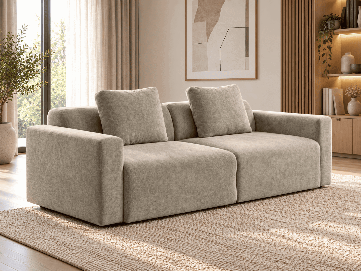 LUX 200 (III gr.) sofa-lova (Glory Beige-03) maksobaldai