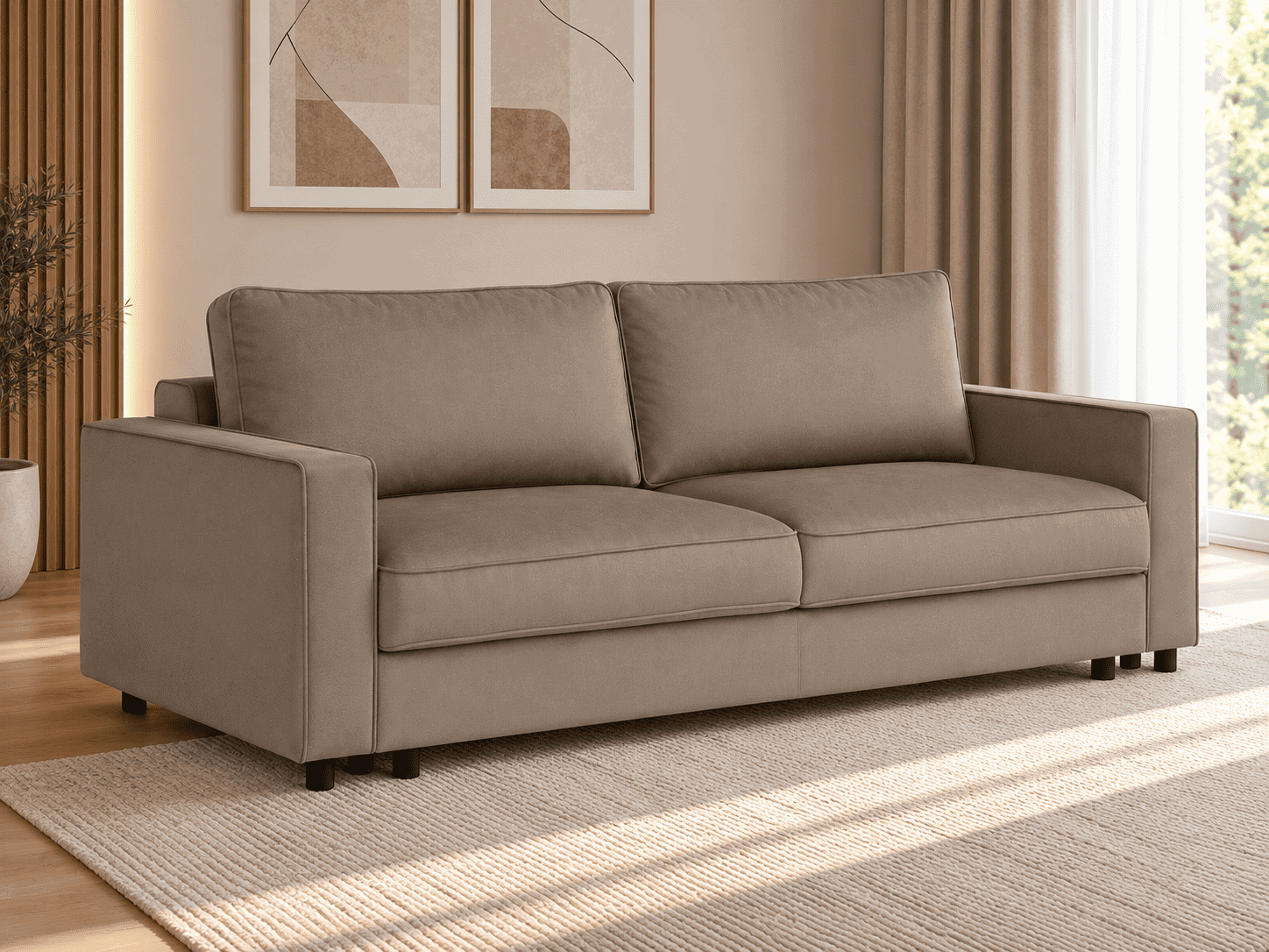 WEST-3S (III gr.) sofa-lova (Solar Cream-16) maskobaldai