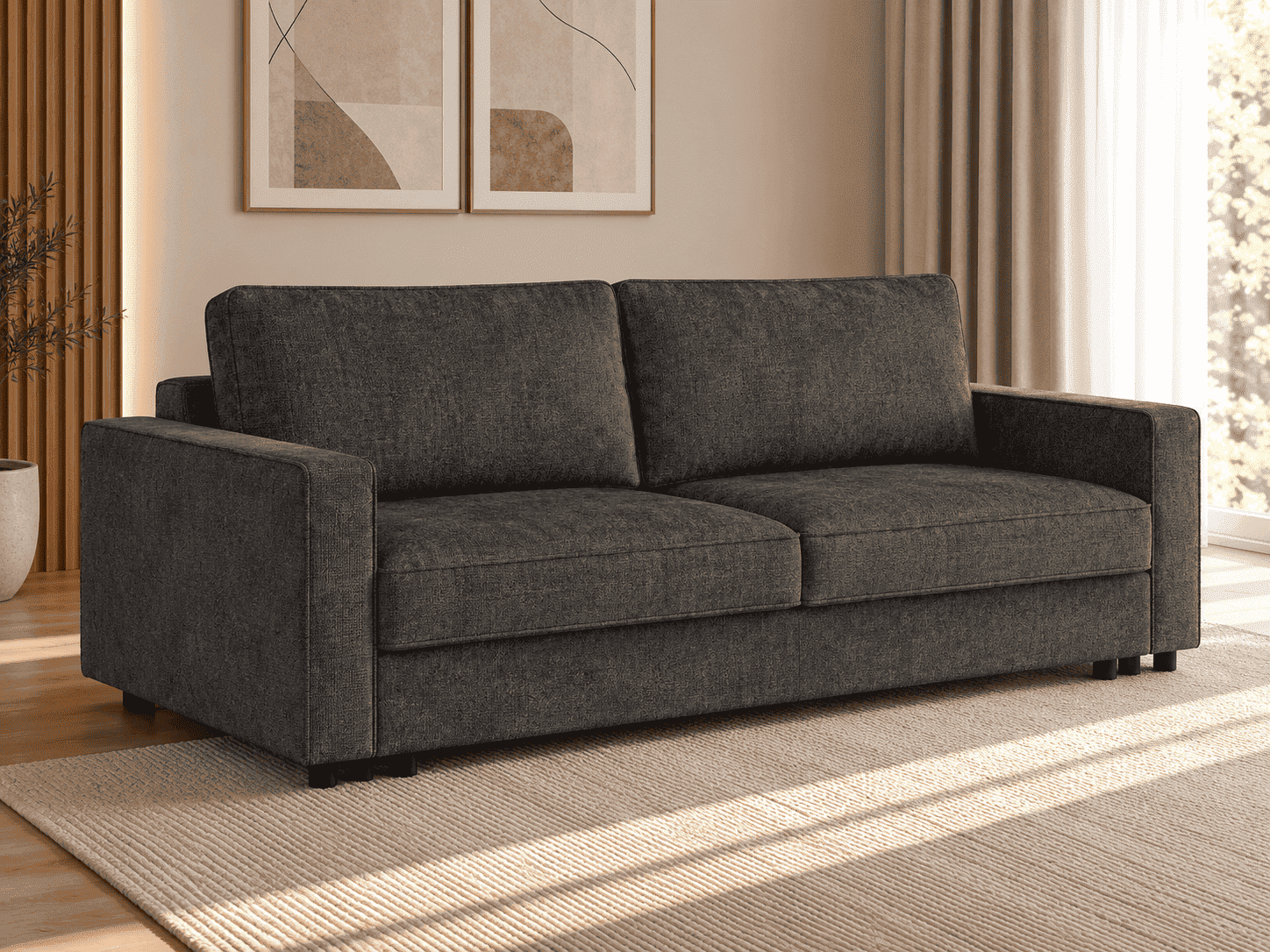 WEST-3S (III gr.) sofa-lova (Symphony Antracite-20) maksobaldai