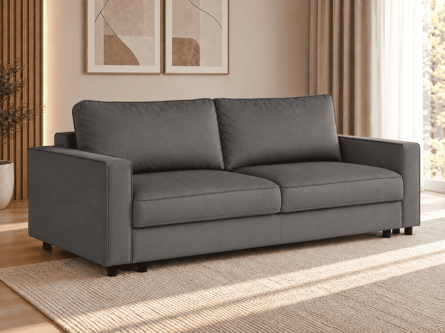 WEST-3S (III gr.) sofa-lova (Solar D.Grey-96) maskobaldai