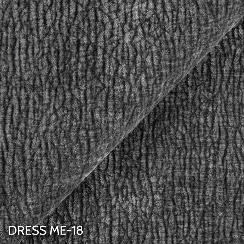 RODA (III gr.) minkštas kampas (Dress Me-18) D audinys pilkas