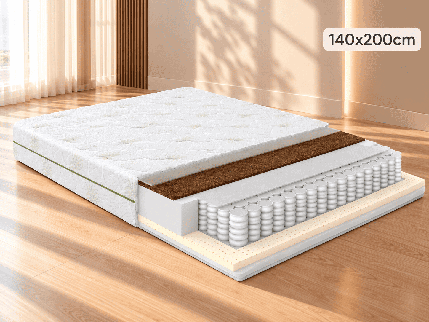 EKO LUX ALOE VERA 140x200 čiužinys maksobaldai