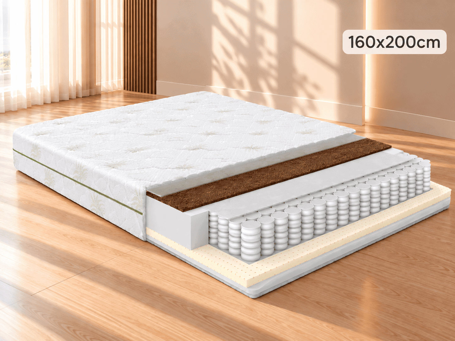 EKO LUX ALOE VERA 160x200 čiužinys maksobaldai