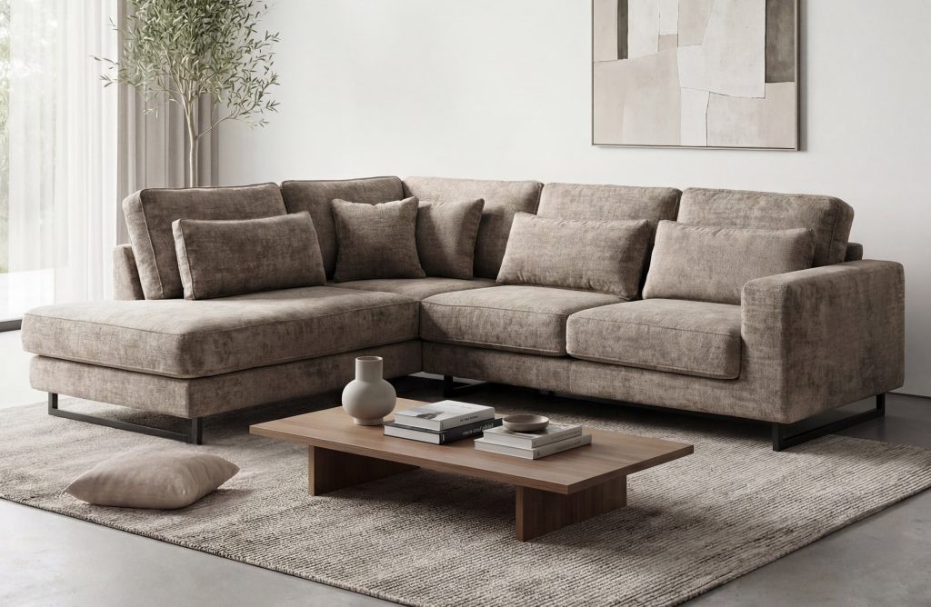 ICON (II gr) minkštas kampas (Kiara-855) K interjere kairės pusės