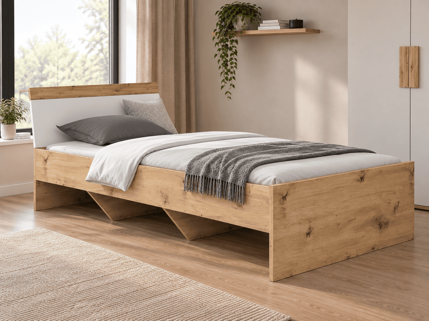 Lovos rėmas ARKINA 120x200 interjere