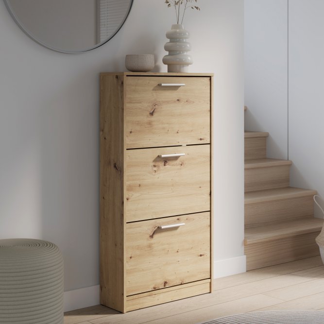 NET402 MSA312-D78 batų dėžė-spintelė ruda interjere