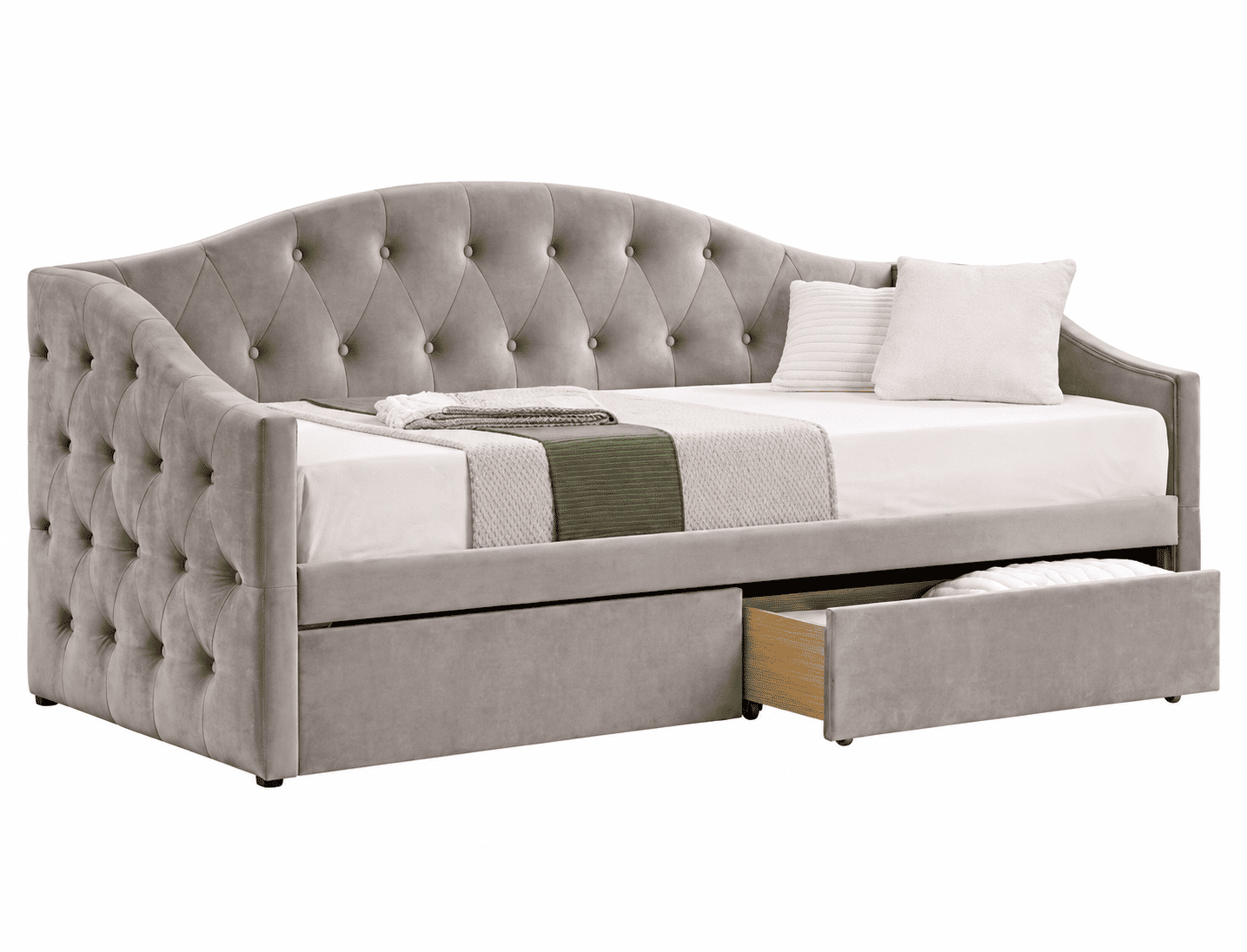 Lova-tachta ALOVISTA 90x200 rusvas