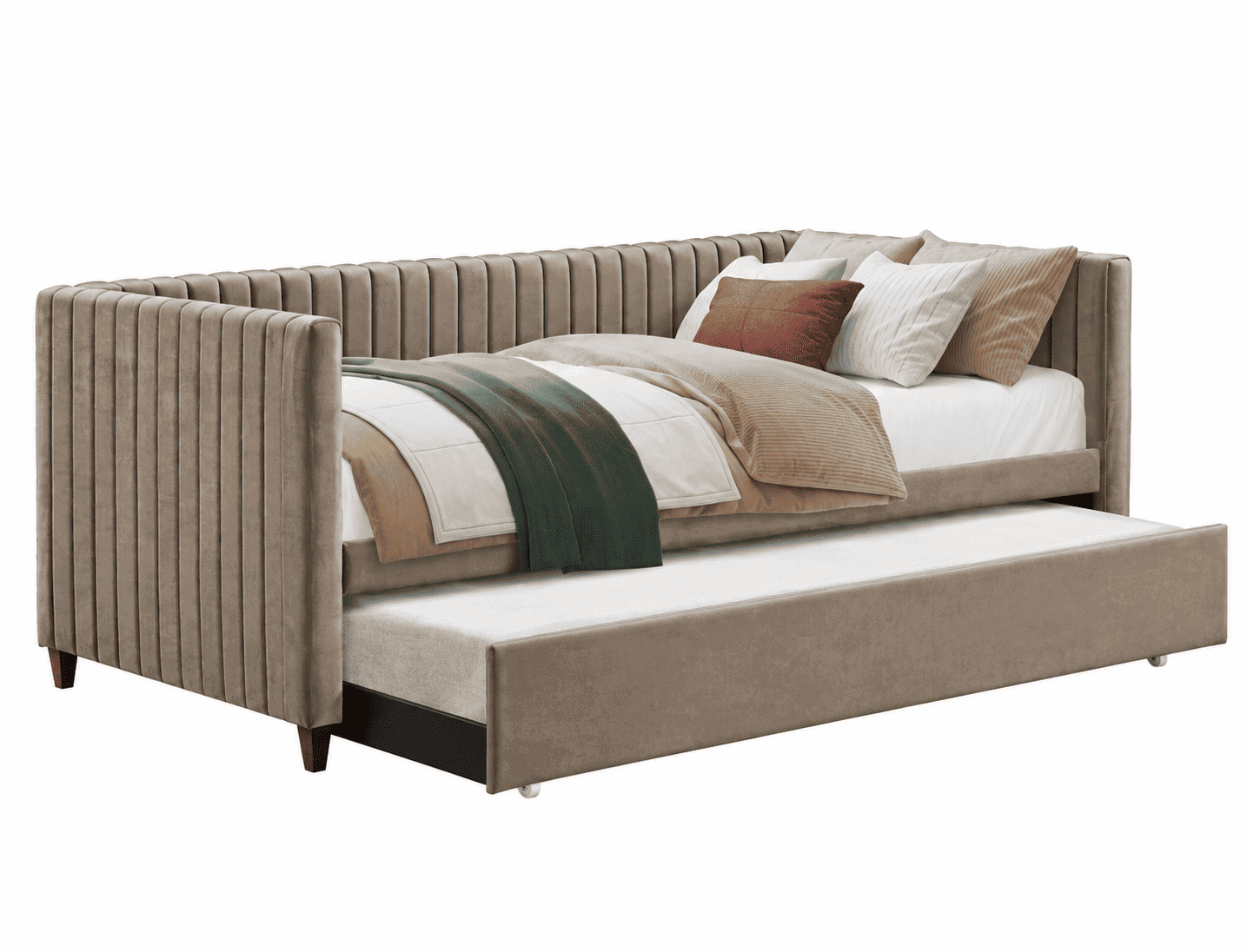 Lova-tachta DELINE 90x200 šviesiai ruda