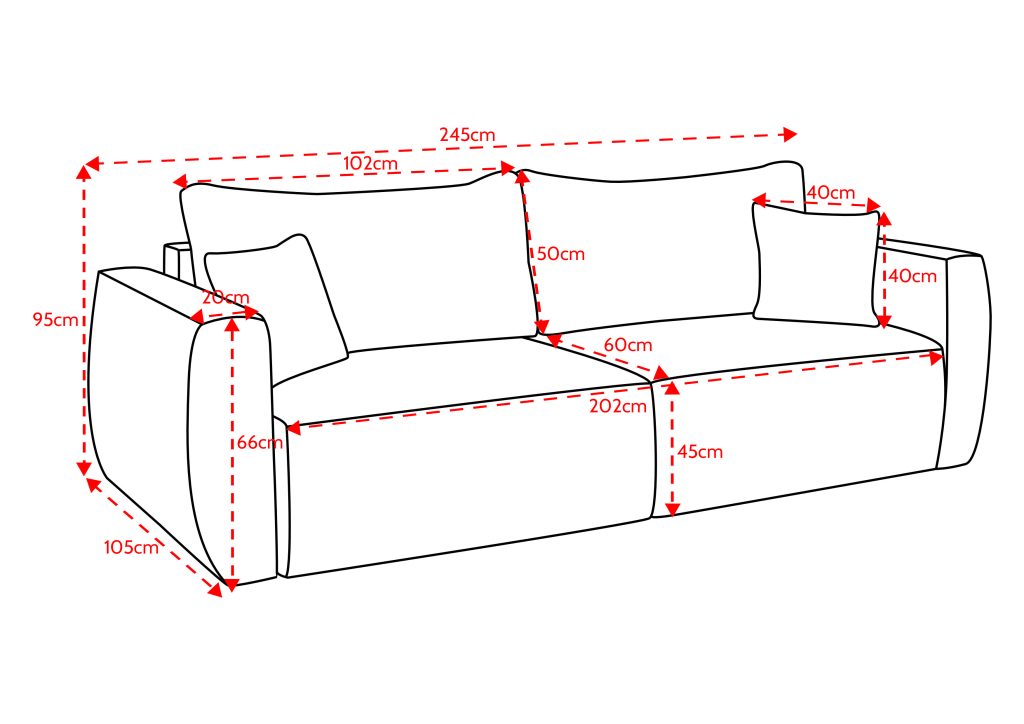 BALI-3R (II gr.) sofa-lova (Vinci-14) 2