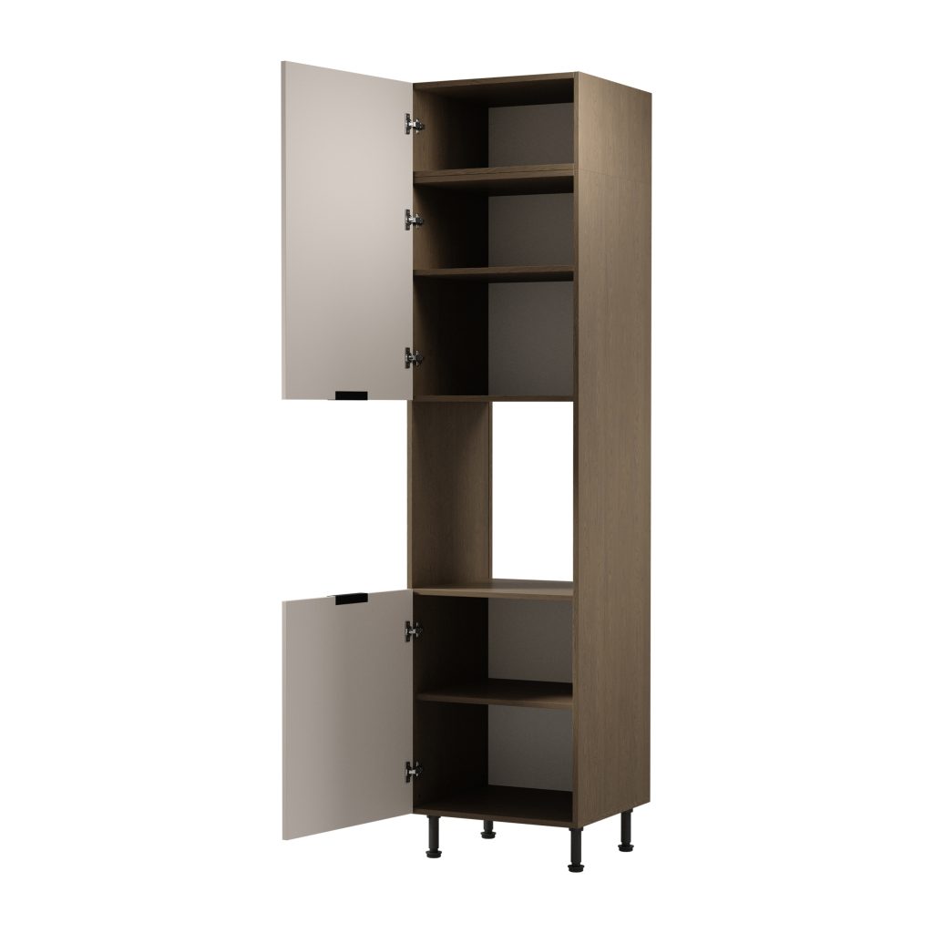 SORENTO D60PWN-L virtuvės spinta orkaitei (kairinė) (Baltic Storm/Beige) 1