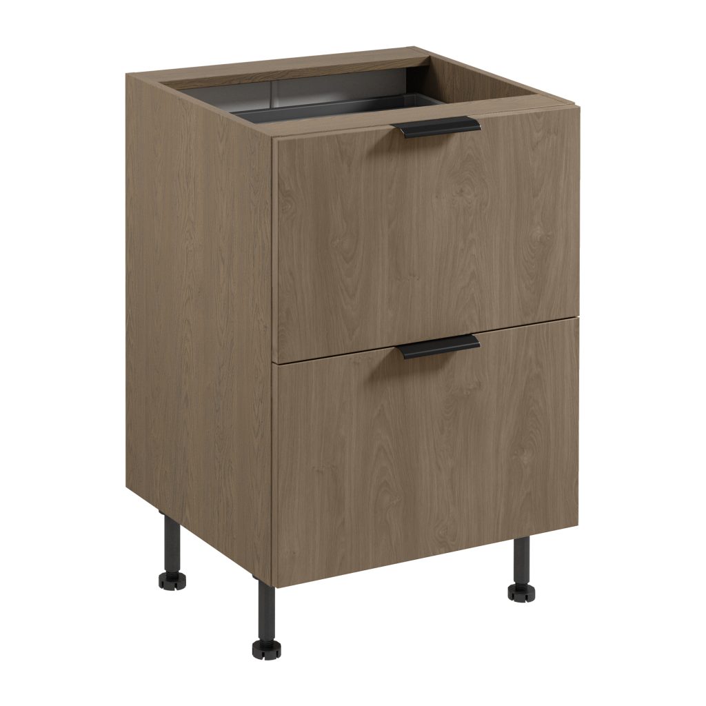 SORENTO D60S2+1 virtuvės spintelė su vidiniu stalčiumi (Baltic Storm/Baltic Storm)