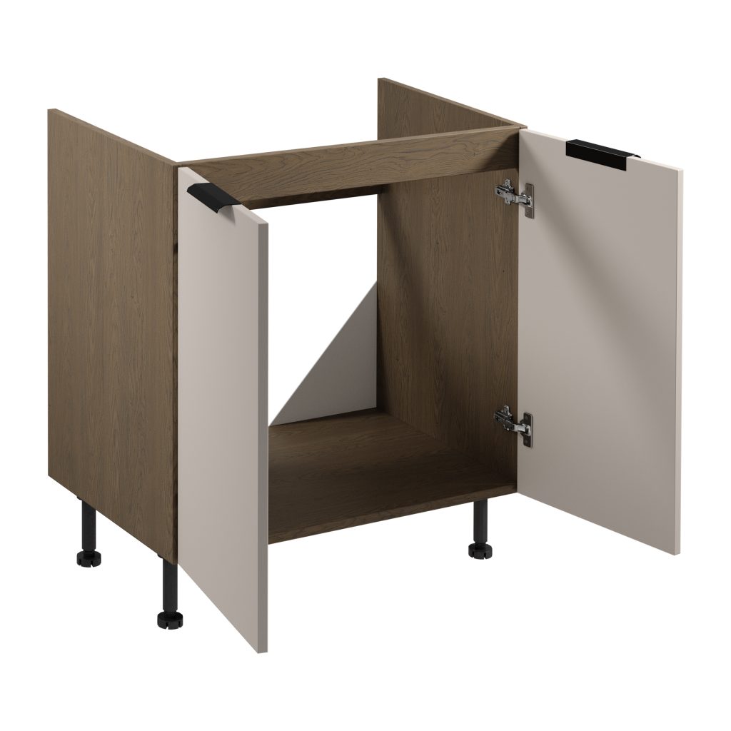 SORENTO D80Z virtuvės spintelė plautuvei (Baltic Storm/Beige) 1