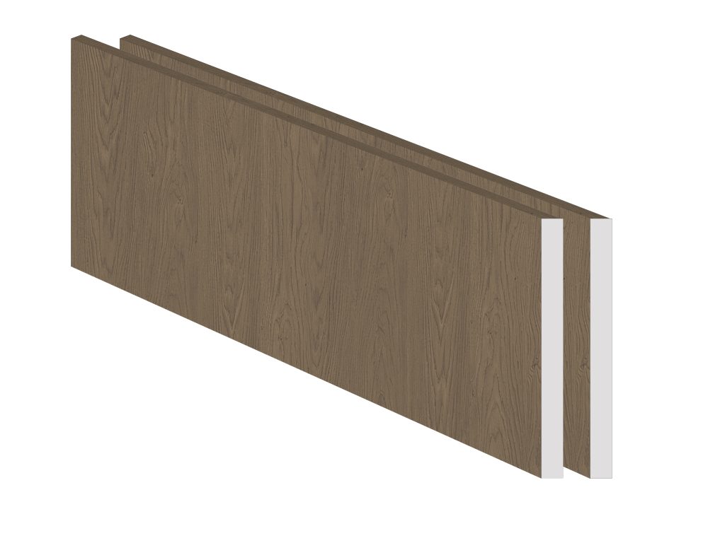 SORENTO šoninių cokolių komplektas spintelėms 46cm (2vnt.) (Baltic Storm)