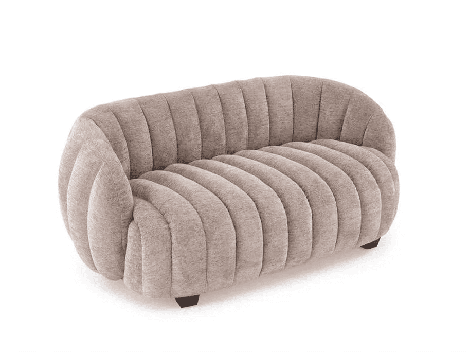 FRASER-XL dvivietė sofa (Tamsiai rusvas)