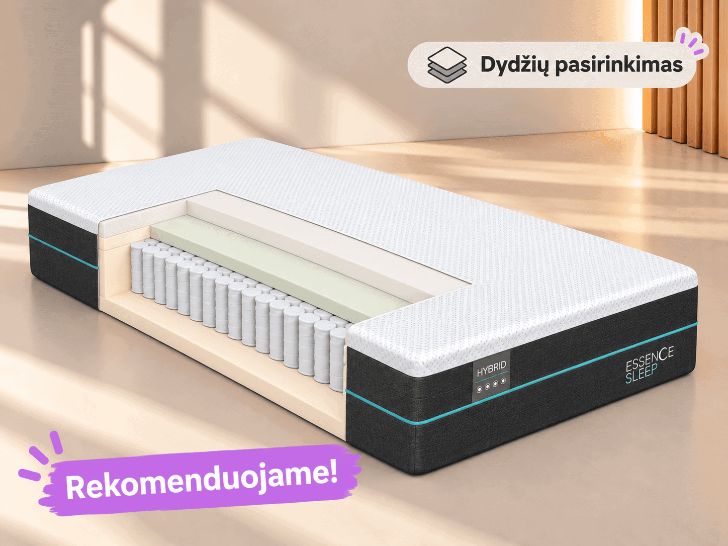 HYBRID čiužinys maksobaldai 1