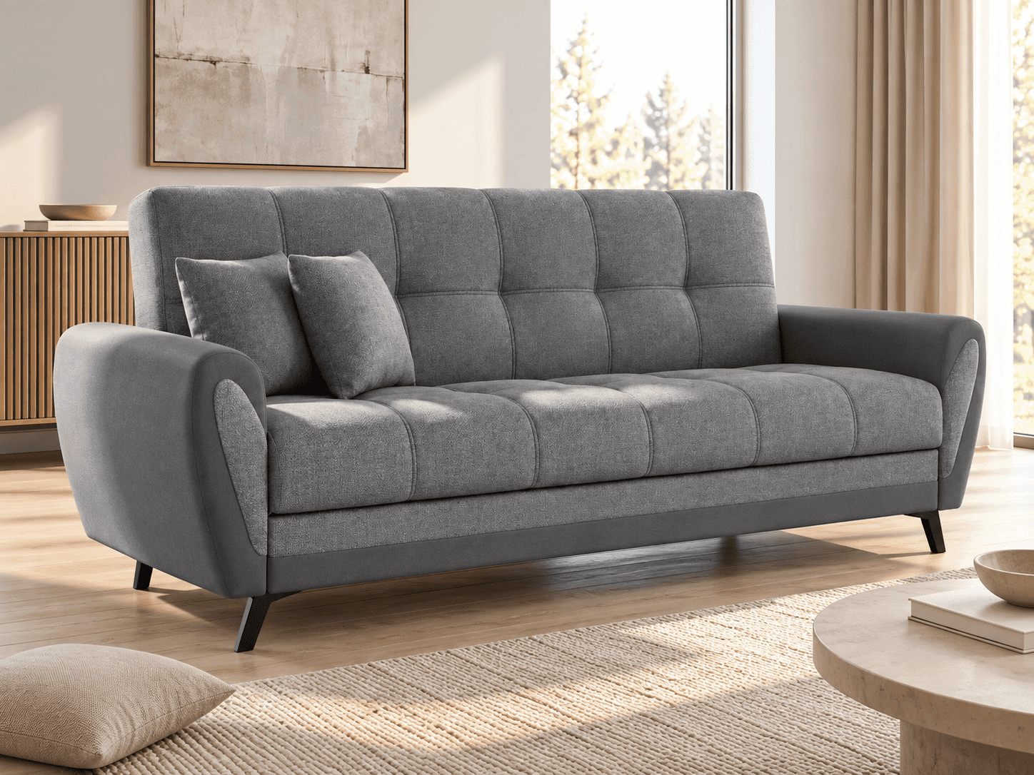 KAJA (II gr.) sofa-lova (Aragon-93/Zetta-304) maksobaldai
