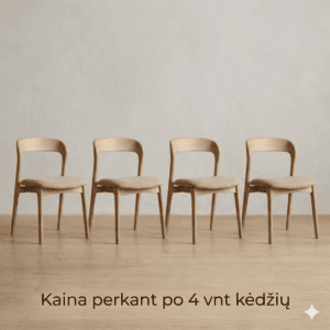 4 vnt. kėdžių kaina
