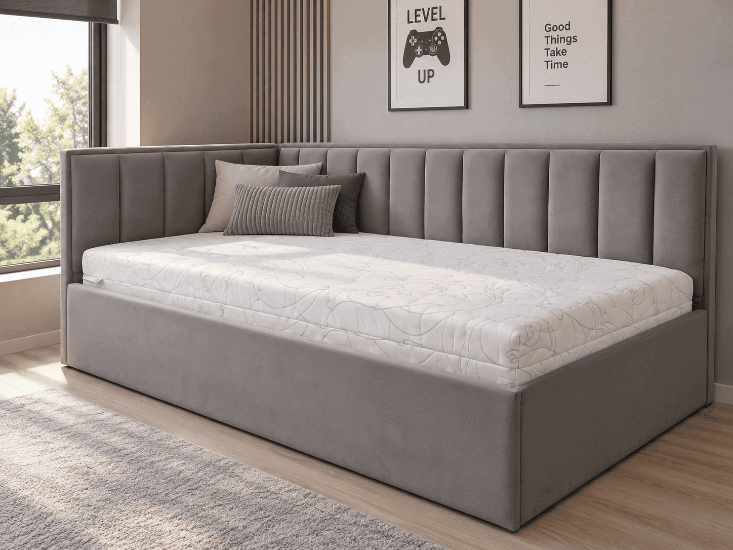 Viengulė lova ETNA MINI 90x200 interjere